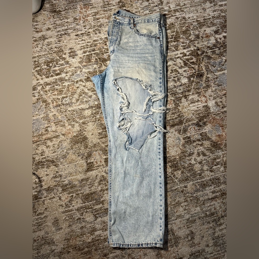 Aeropostale Light Blue Distressed 90’s Baggy Jeans